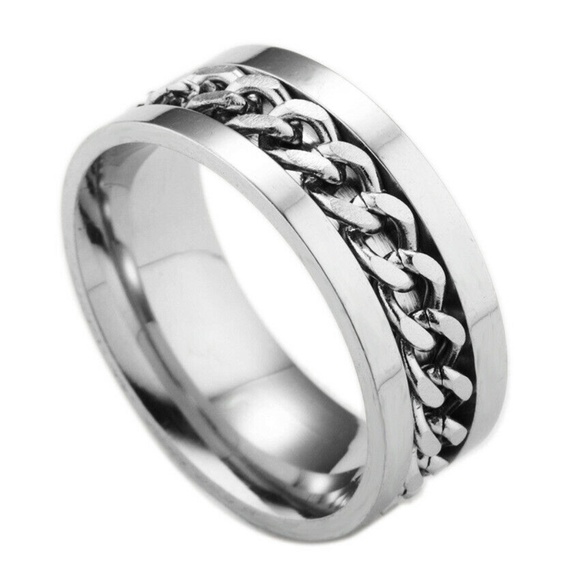Jewelry - Men Women Stainless Steel Titanium Band Ring